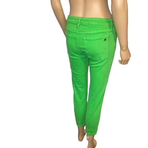 Kate Spade Bright Green Play Hooky Capri Pants Woman's 28 * - Picture 4 of 16